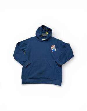 Super Mario Boys Pullover Hoodie with Long Sleeves, Size 10-12 L